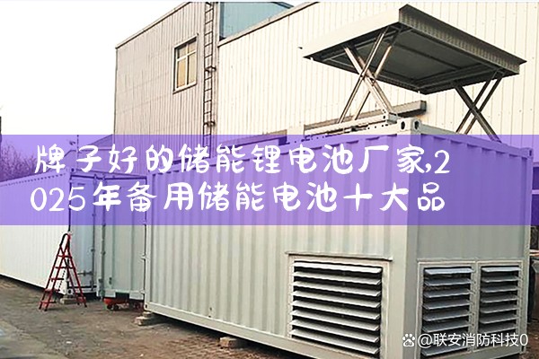 牌子好的储能锂电池厂家